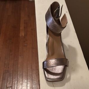 AEROSOLES Metallic Ankle Strap Heels